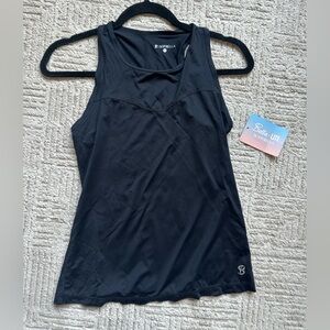 SOFIBELLA Women's Classic Golf Black Tank Top SPF 50